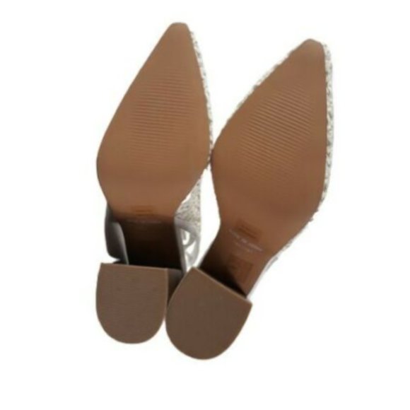 ASOS Shoes womens White Sling Back Slip On Pointed Toe Size 3 - Picture 10 of 11